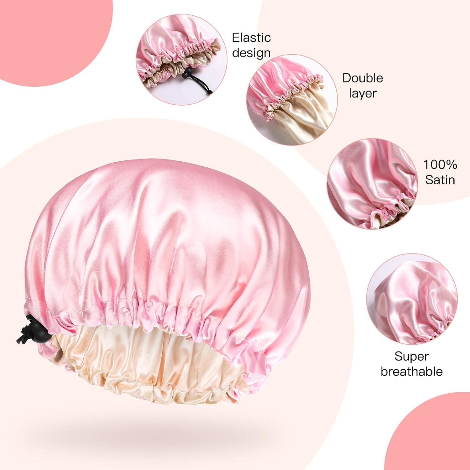 Gorros de Sueño de Satén RERYOU para Niños - 3 Piezas