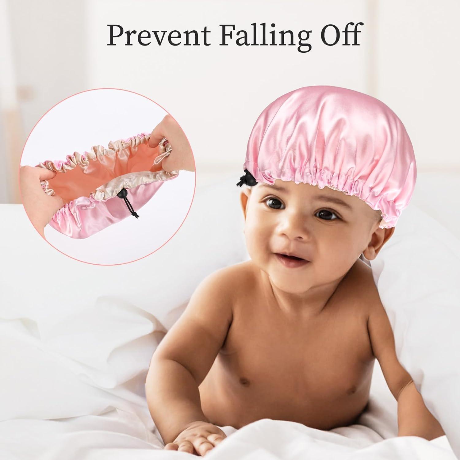 Gorros de Sueño de Satén RERYOU para Niños - 3 Piezas