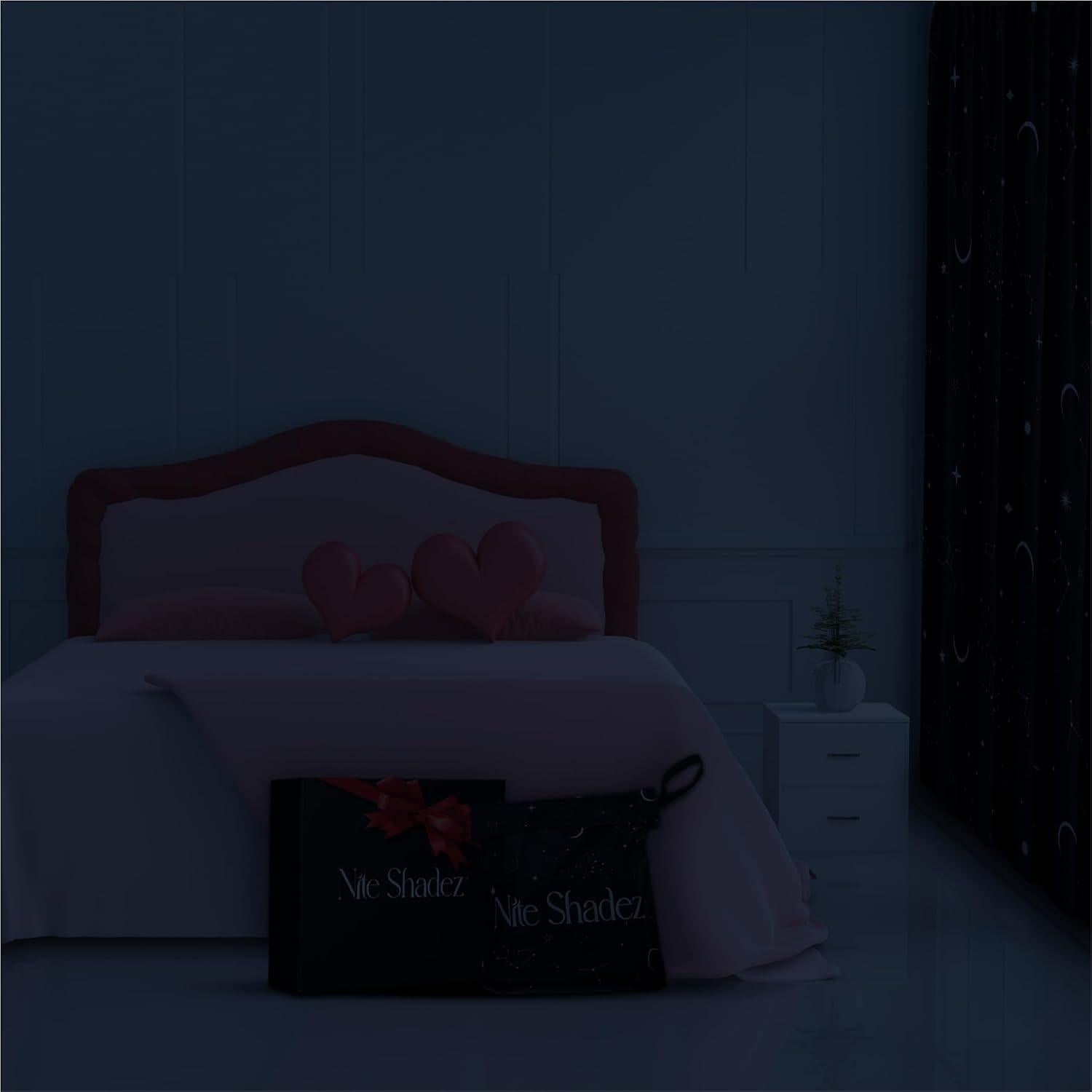 Cortinas Blackout Portátiles Nite Shadez 60x80cm Estrellas UV