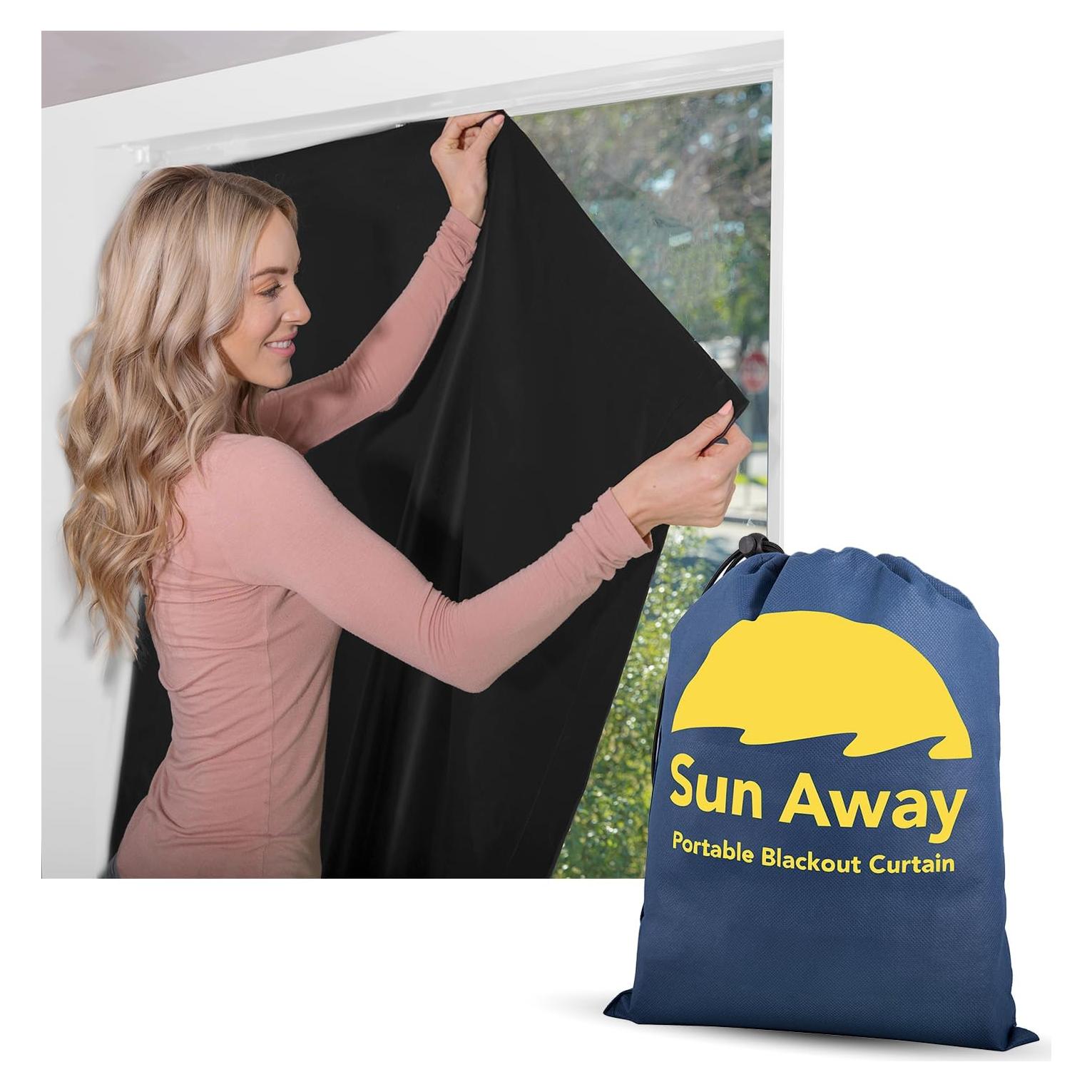 Cortina Blackout Portátil SUN AWAY 167.6x129.5cm - Aislante Térmico
