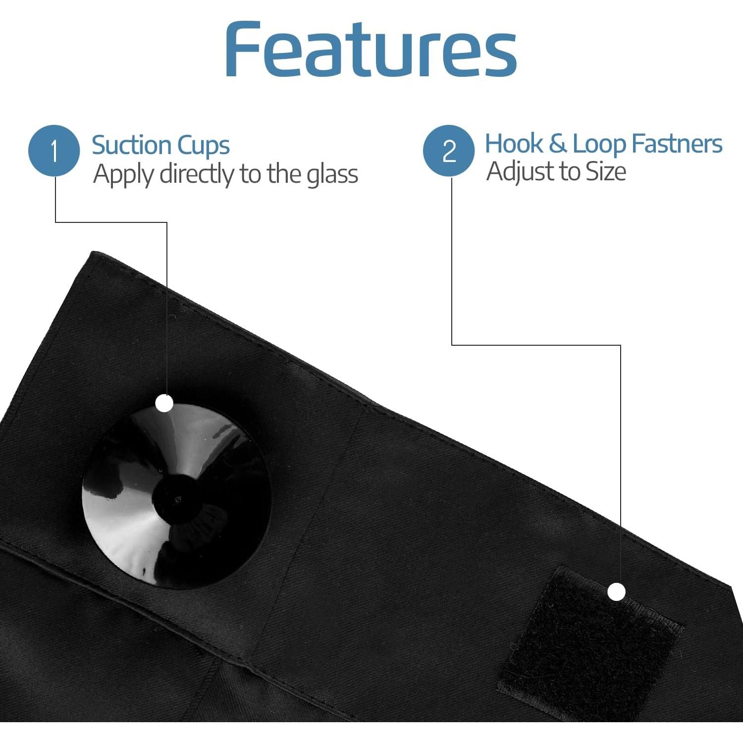 Cortina Blackout Portátil SUN AWAY 167.6x129.5cm - Aislante Térmico