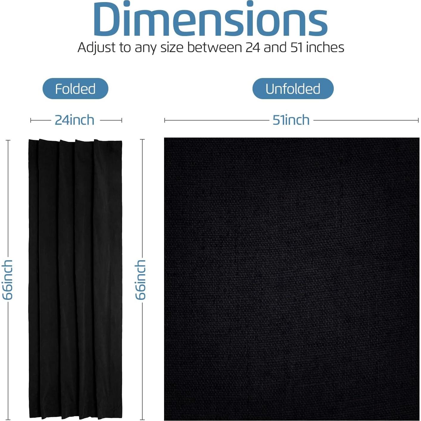 Cortina Blackout Portátil SUN AWAY 167.6x129.5cm - Aislante Térmico