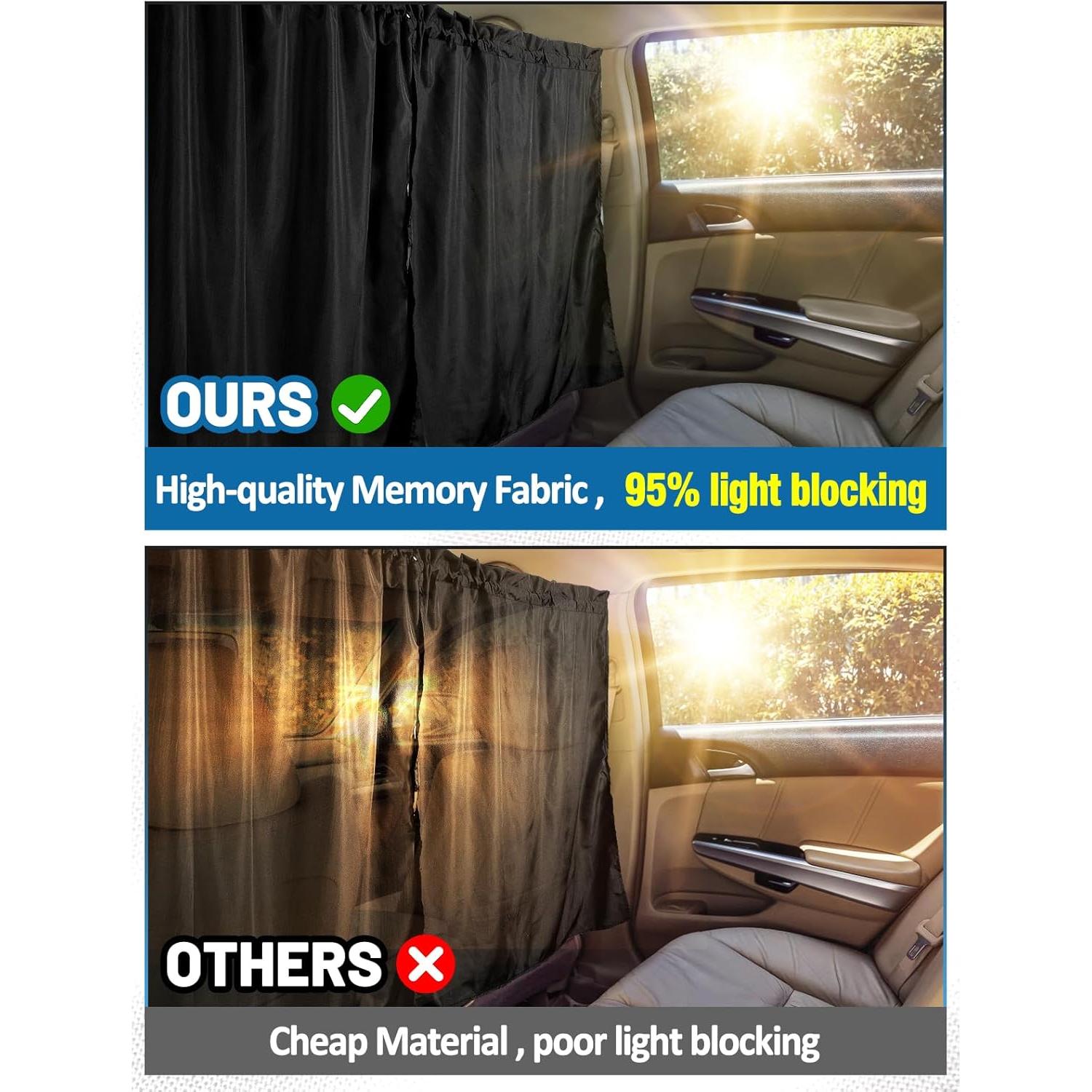 Cortina Divisoria para Auto PAMASE 170x80cm Negra