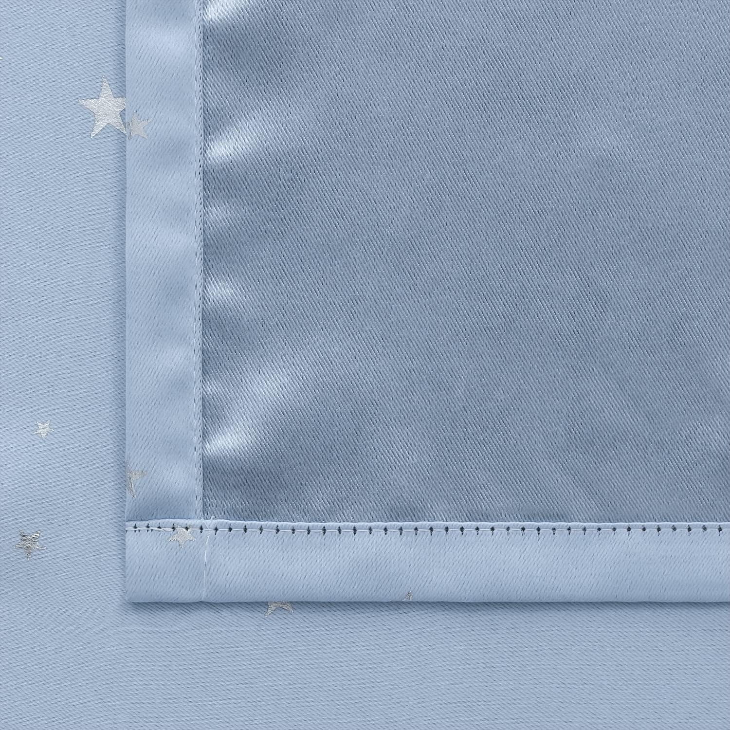 Cortinas Opacas BGment 2 Paneles 106.68x213.36cm Azul Bebé