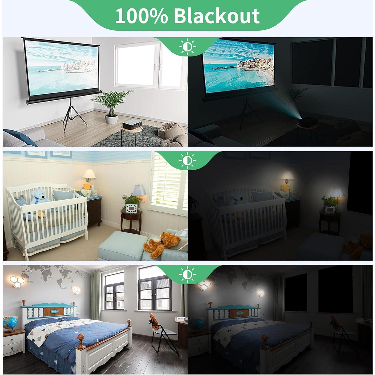 Cortina Blackout BoxElfos 99x150cm Aislamiento Térmico