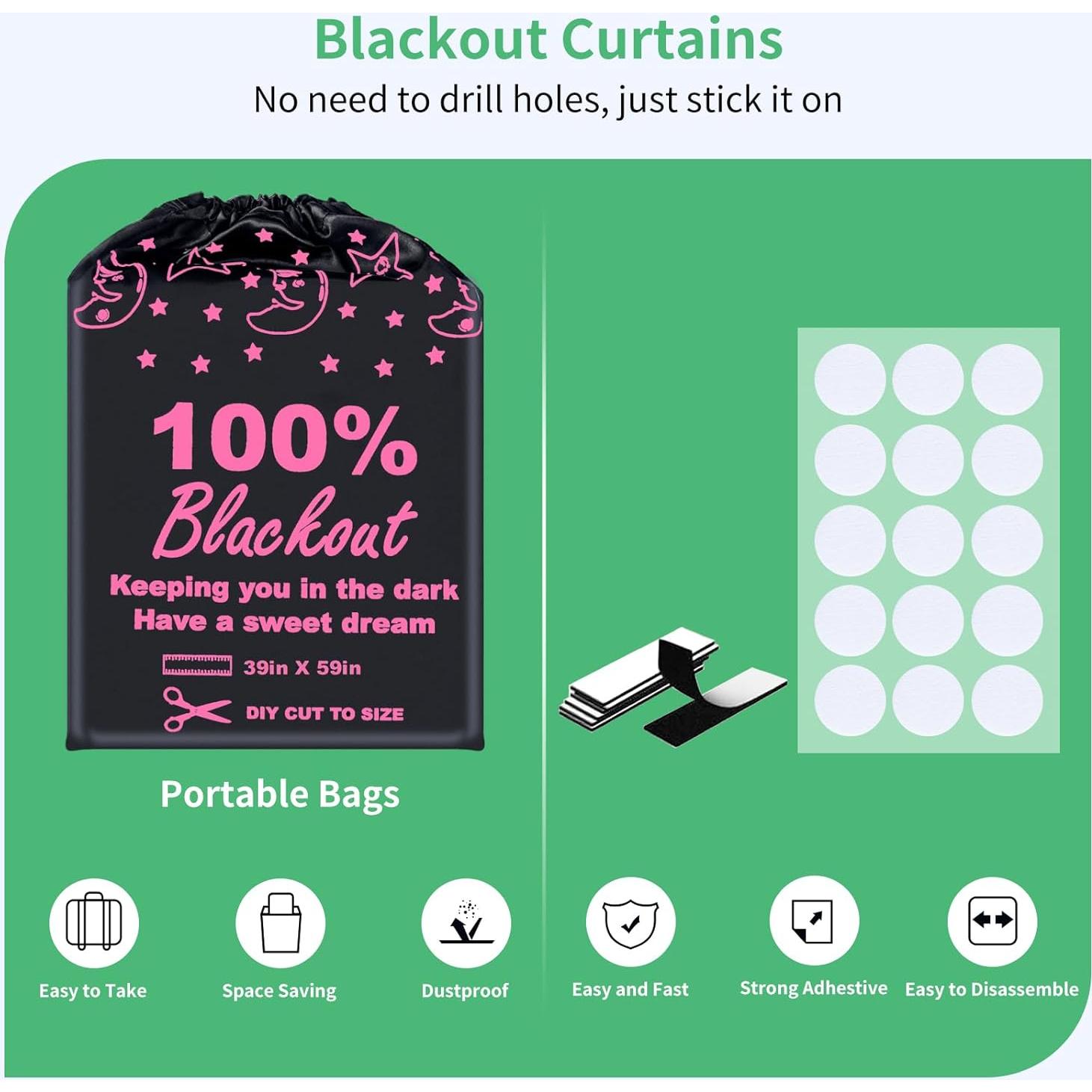 Cortina Blackout BoxElfos 99x150cm Aislamiento Térmico