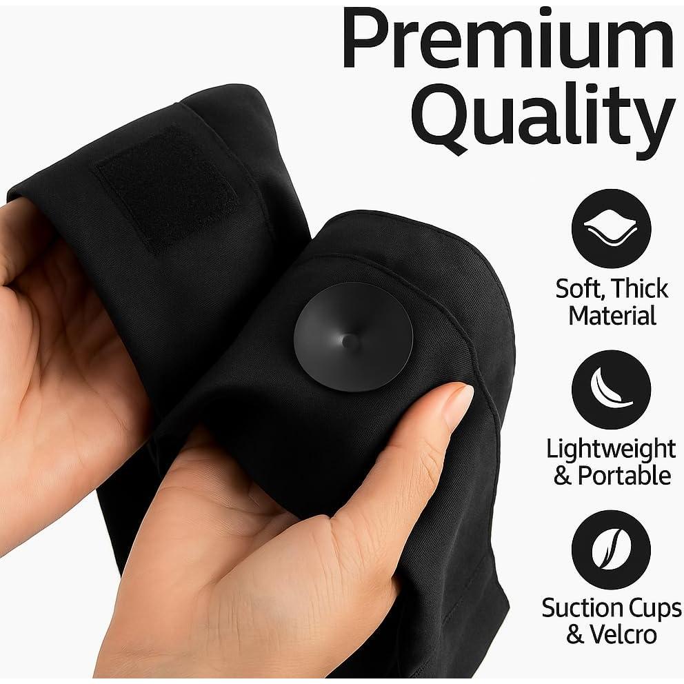 Cortina Opaca Portátil DREAM ART 132x183cm Negra Ajustable