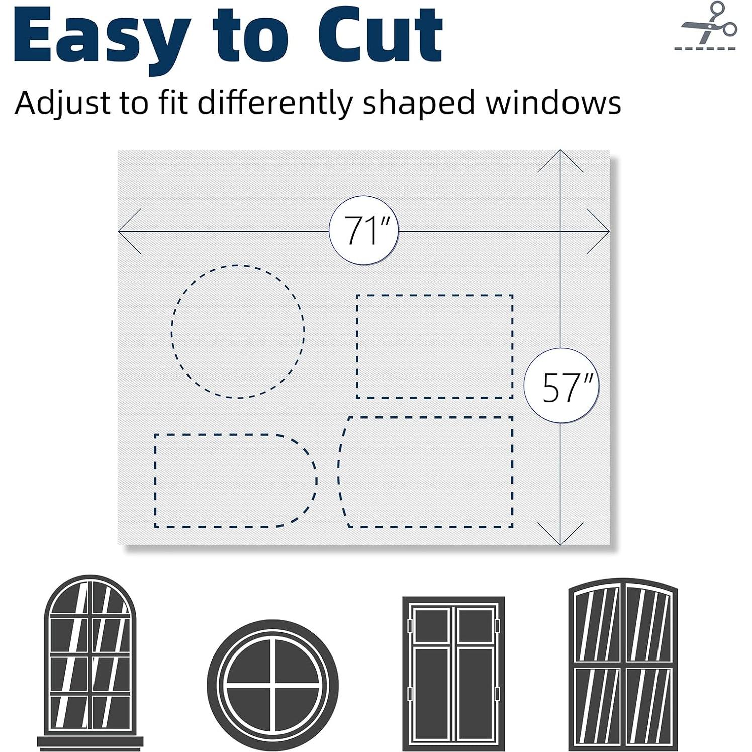 Cortinas de Oscurecimiento Portátiles NIGHTON 180x145cm 100% Opacas