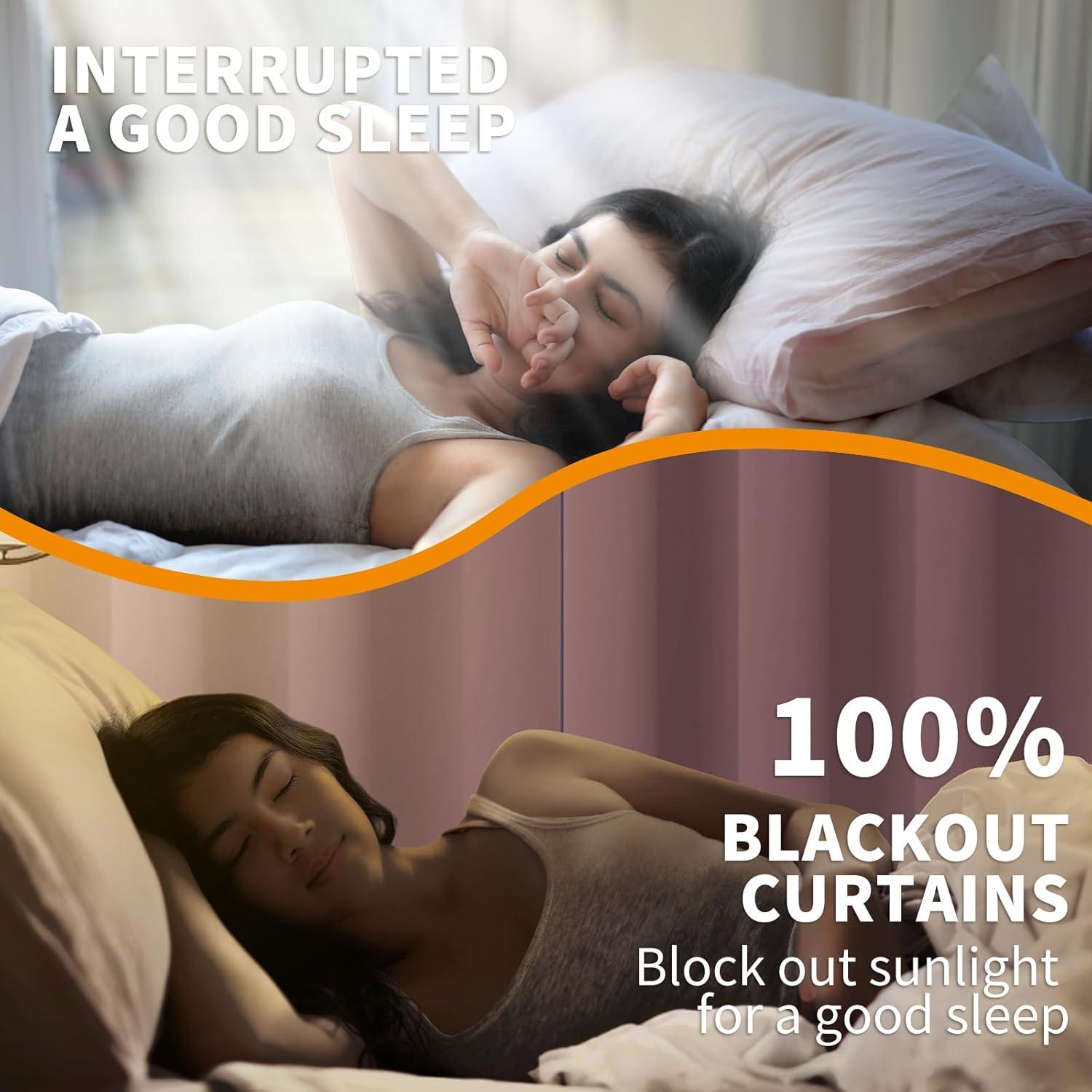 Cortinas Blackout YoungsTex Rosa Bebé 2 Paneles 42x63 cm