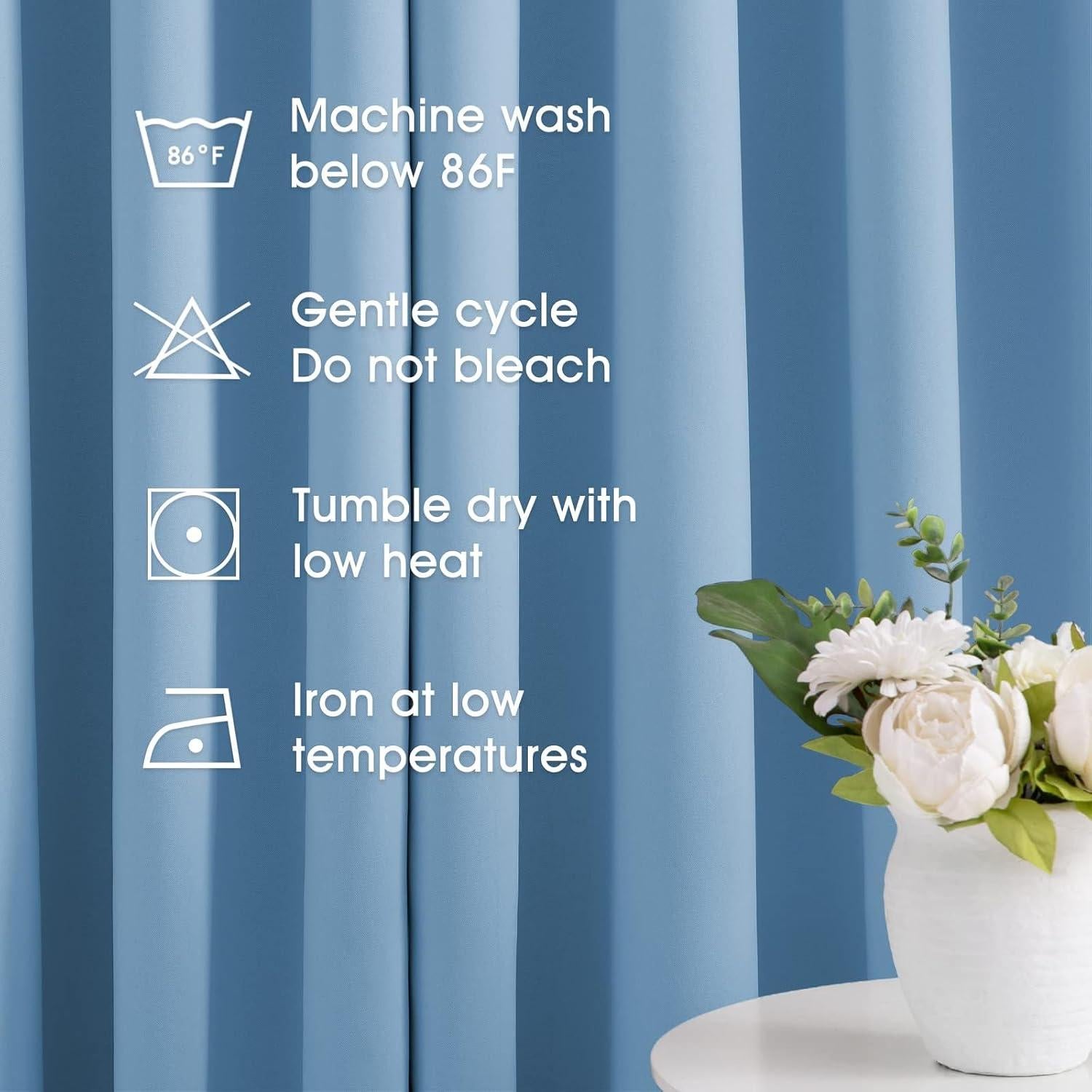 Cortinas Blackout HOMEIDEAS 52x84 cm Azul Bebé 2 Paneles