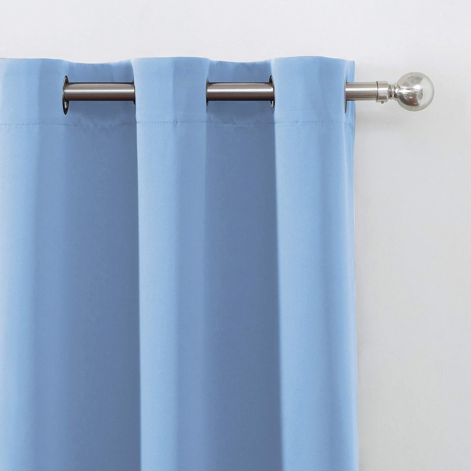 Cortinas Blackout Térmicas LEMOMO Azul Cielo 52x84 cm - Juego de 2