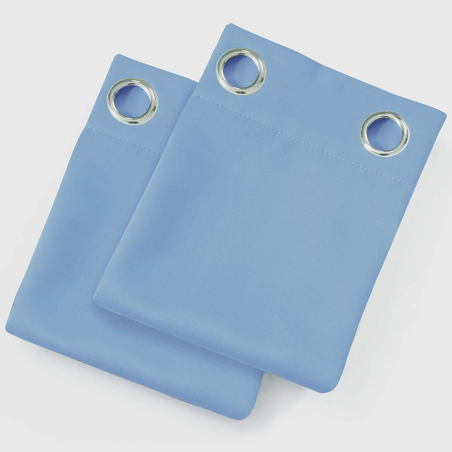 Cortinas Blackout Térmicas LEMOMO Azul Cielo 52x84 cm - Juego de 2