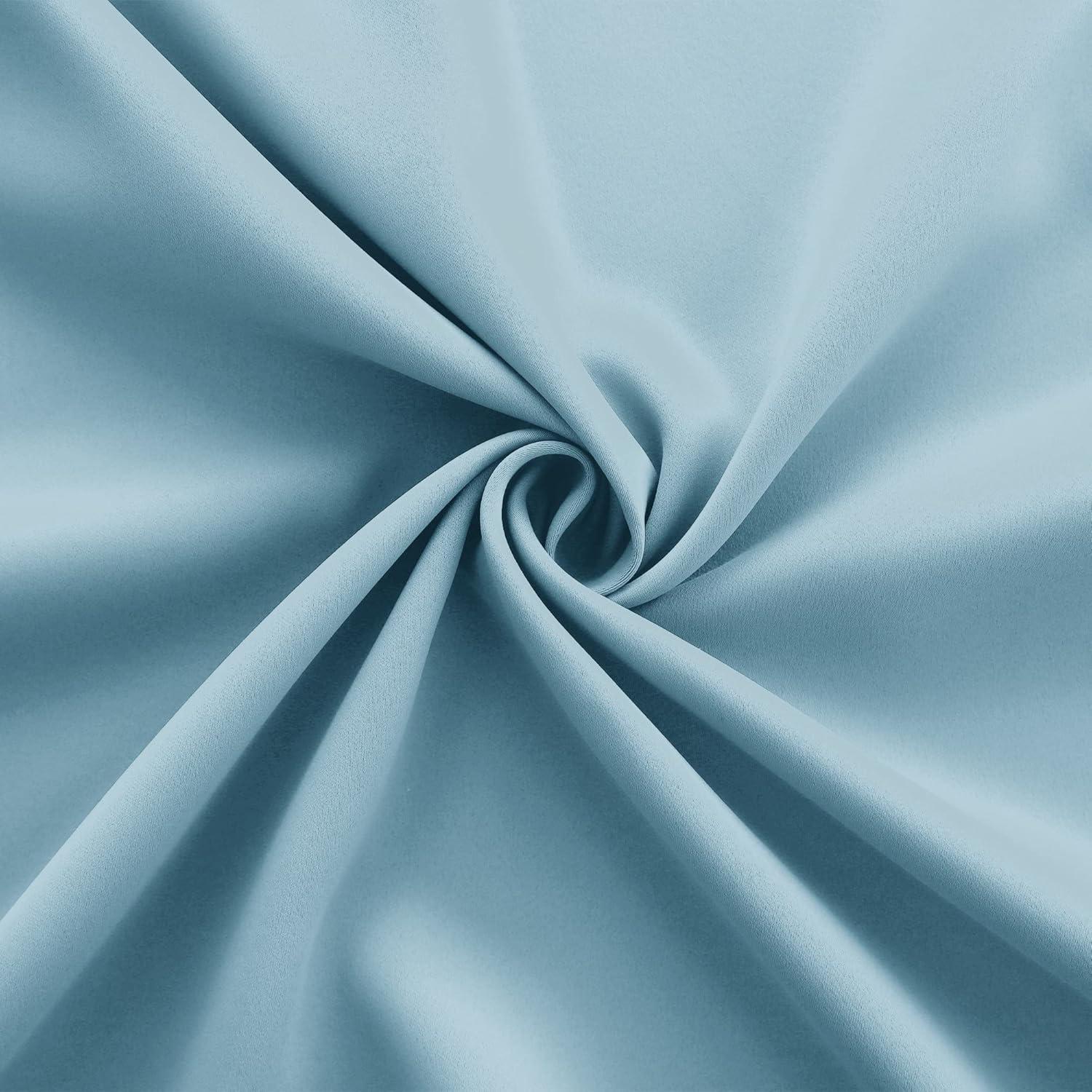 Cortinas Opacas KOUFALL Azul Claro 86.4x114.3 cm (Paquete de 2)