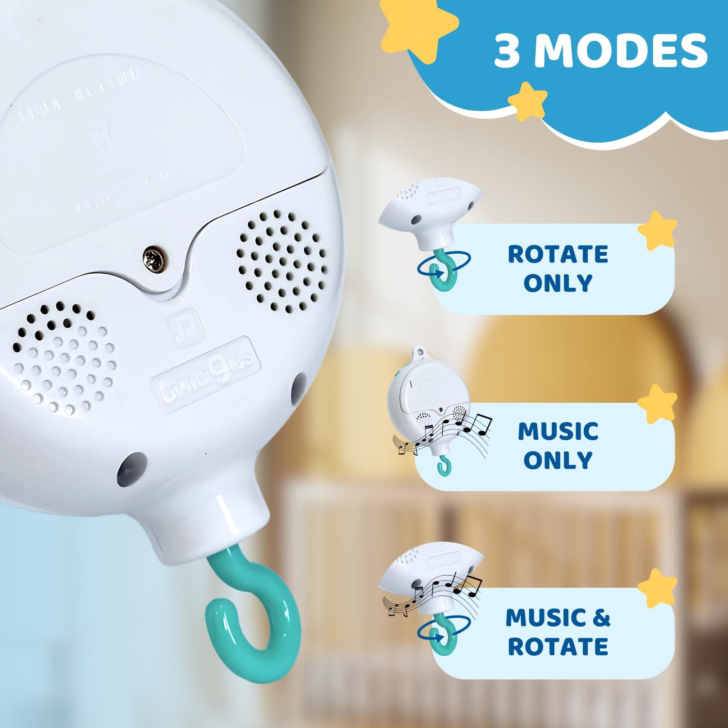 Motor de Móvil de Cuna TINITIGIES con Música y Control de Volumen