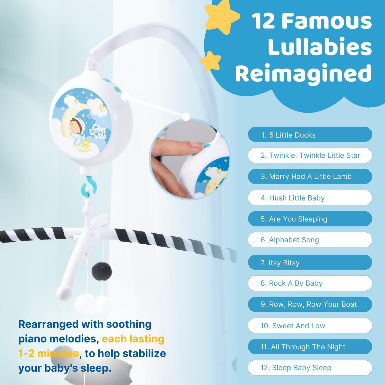 Motor de Móvil de Cuna TINITIGIES con Música y Control de Volumen