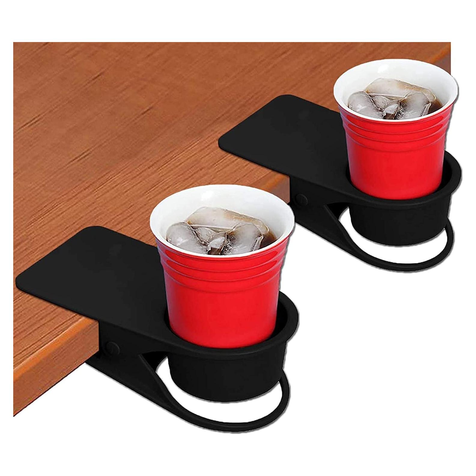 Soporte para Tazas Kalolary 2PCS Clip Negro para Escritorio