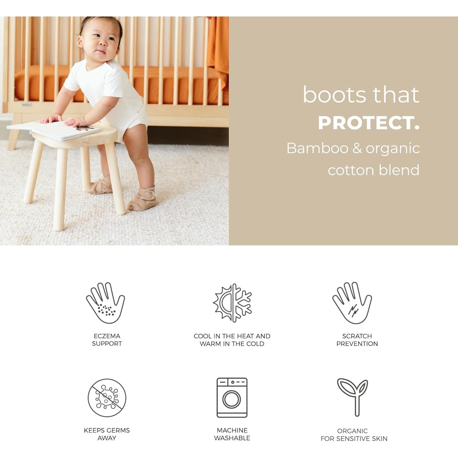 Botas para Bebé Goumikids de Algodón Orgánico 0-18 Meses