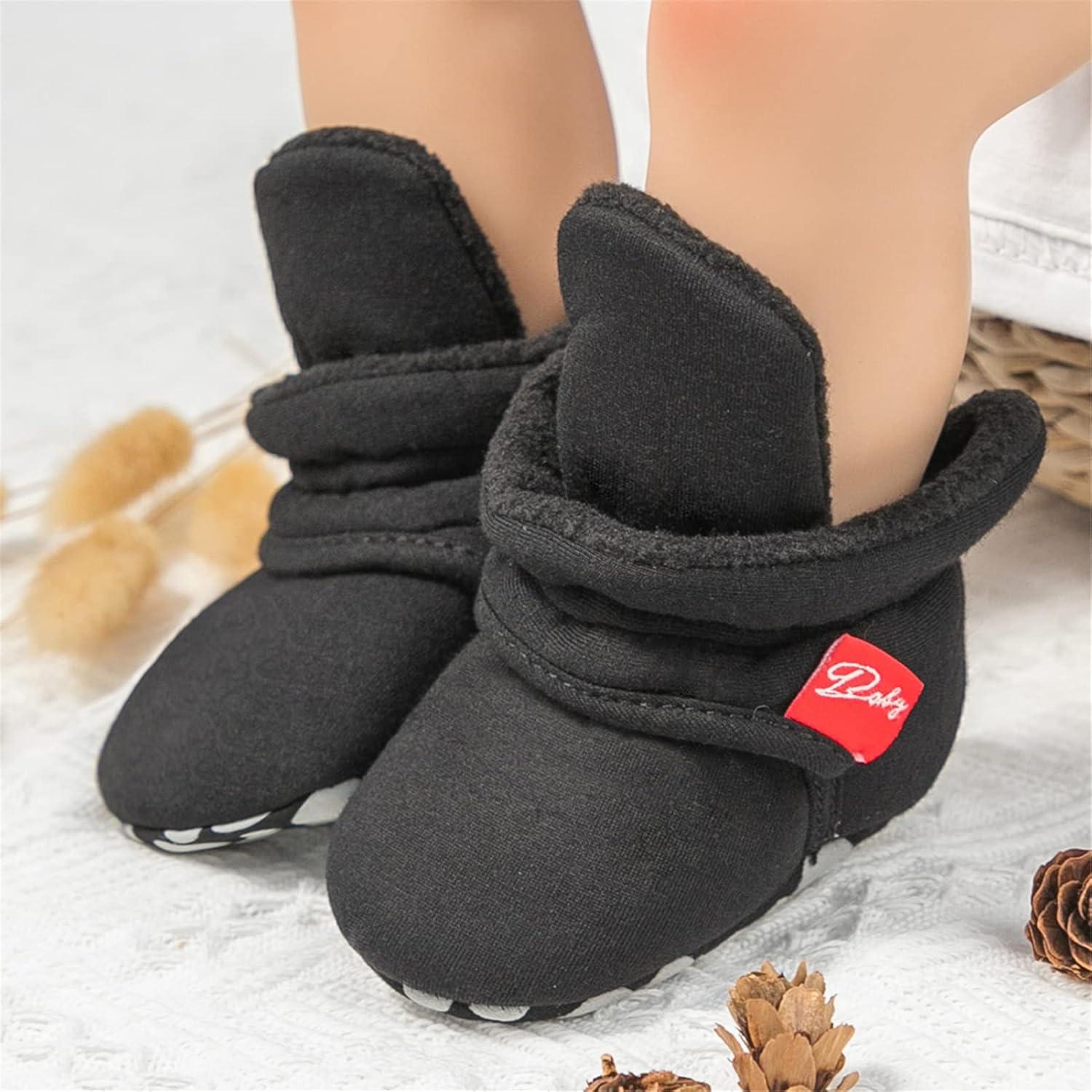 Botas de Fleece para Bebés RVROVIC 6-12 Meses Antideslizantes