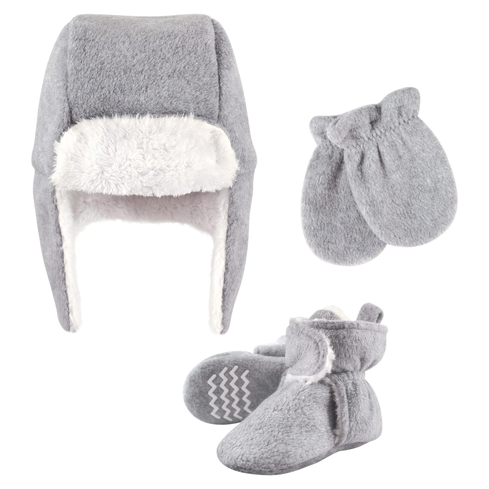 Conjunto de invierno para bebés Hudson Baby - Gorro, Manoplas y Botines