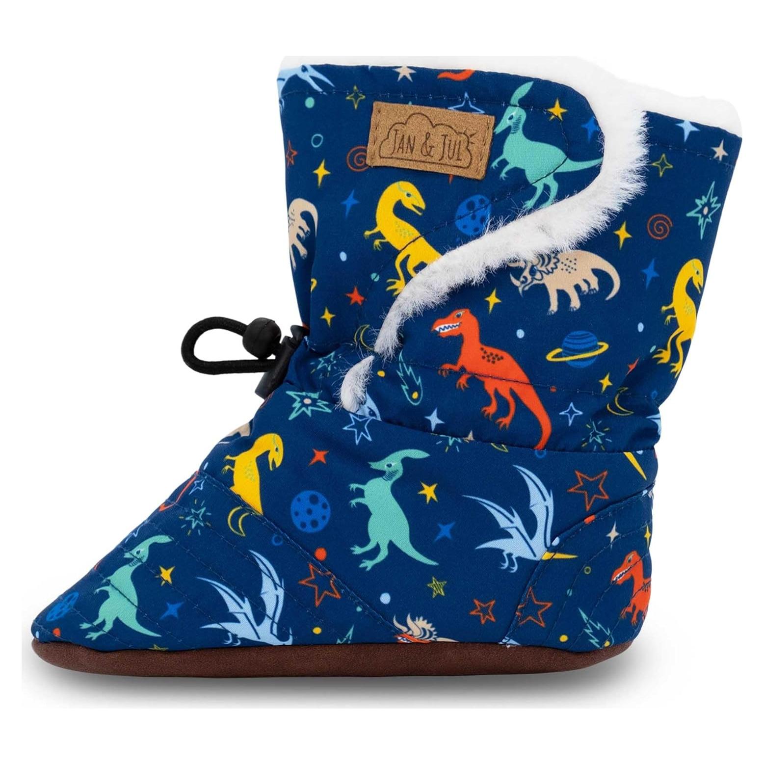 Botines de Invierno Jan & Jul para Bebés 3-12 Meses - Dinosaurios