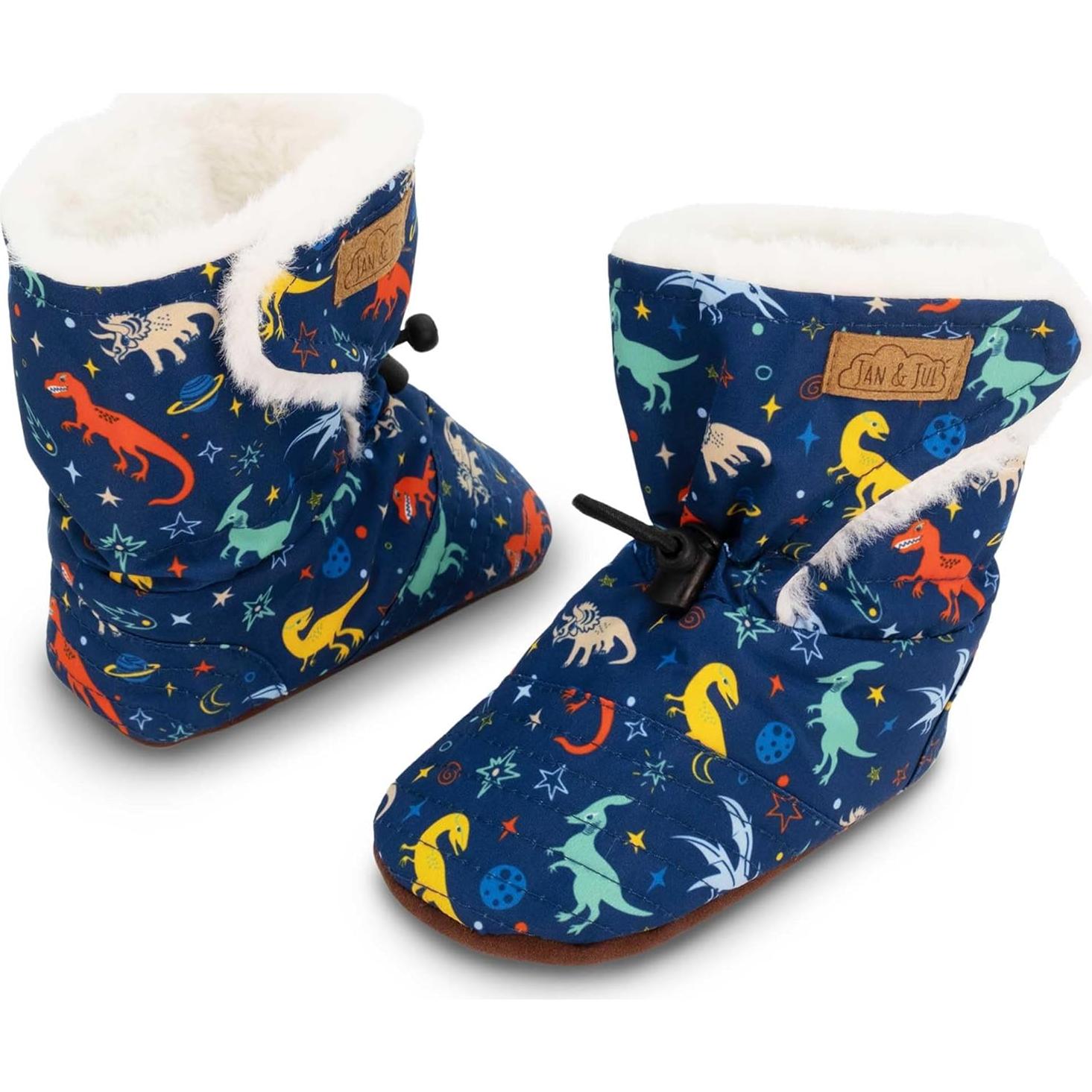 Botines de Invierno Jan & Jul para Bebés 3-12 Meses - Dinosaurios