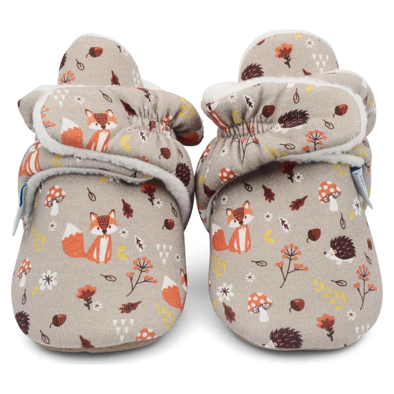 Botines de Algodón Dotty Fish para Bebés 0-24 Meses Antideslizantes