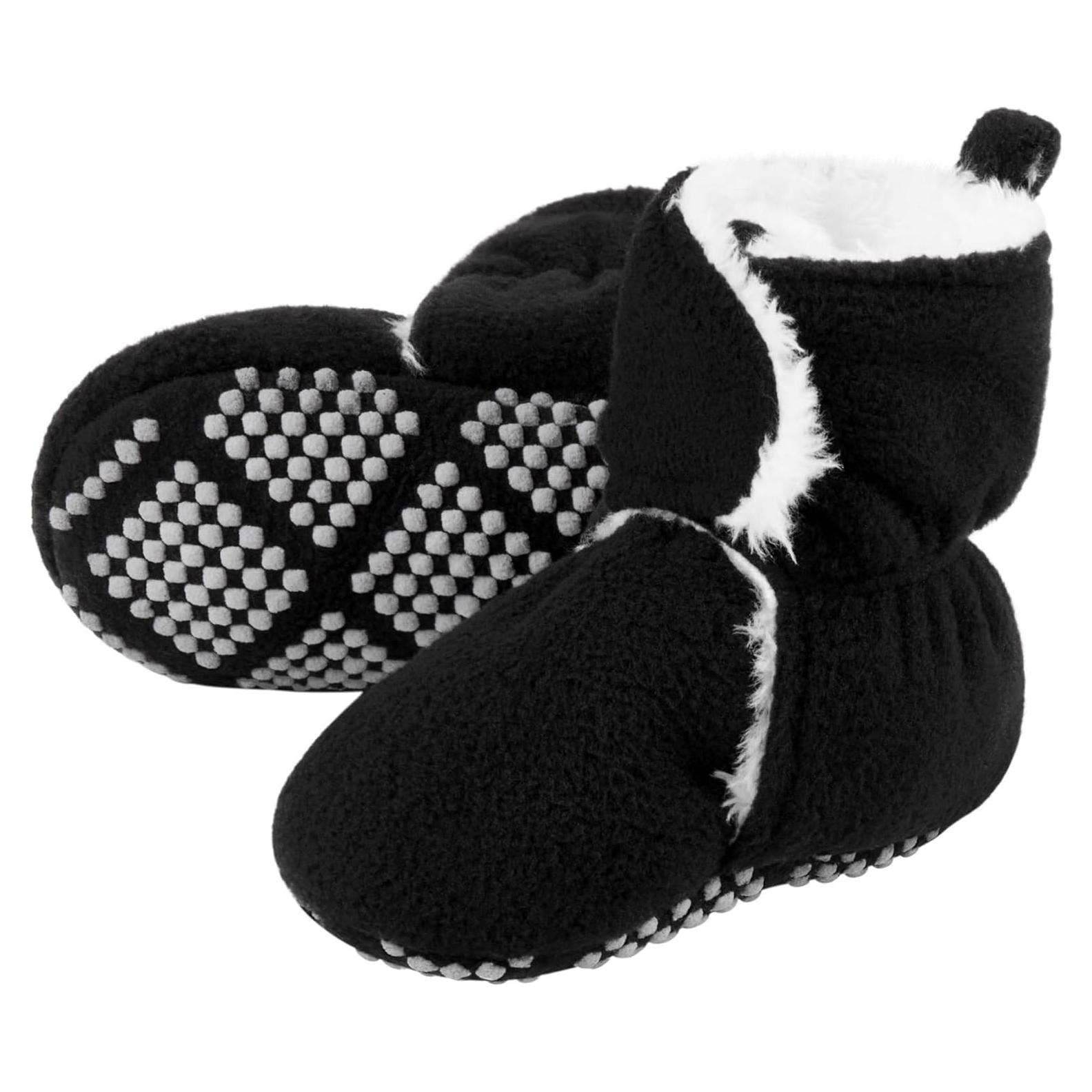 Botines de Felpa Pro Goleem para Bebés 6-12 Meses Negros