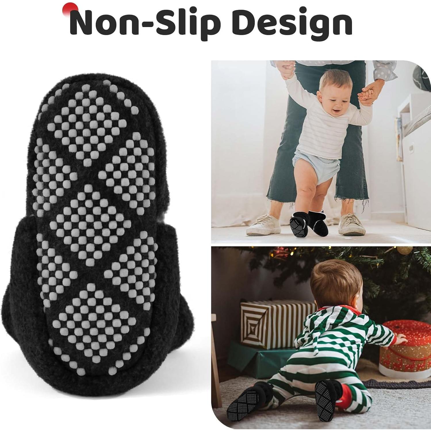 Botines de Felpa Pro Goleem para Bebés 6-12 Meses Negros