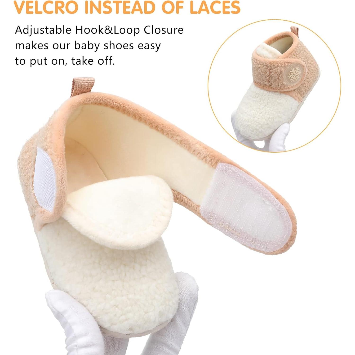 Botines Infantiles FEETCITY Forro Polar Antideslizantes 6-12 Meses