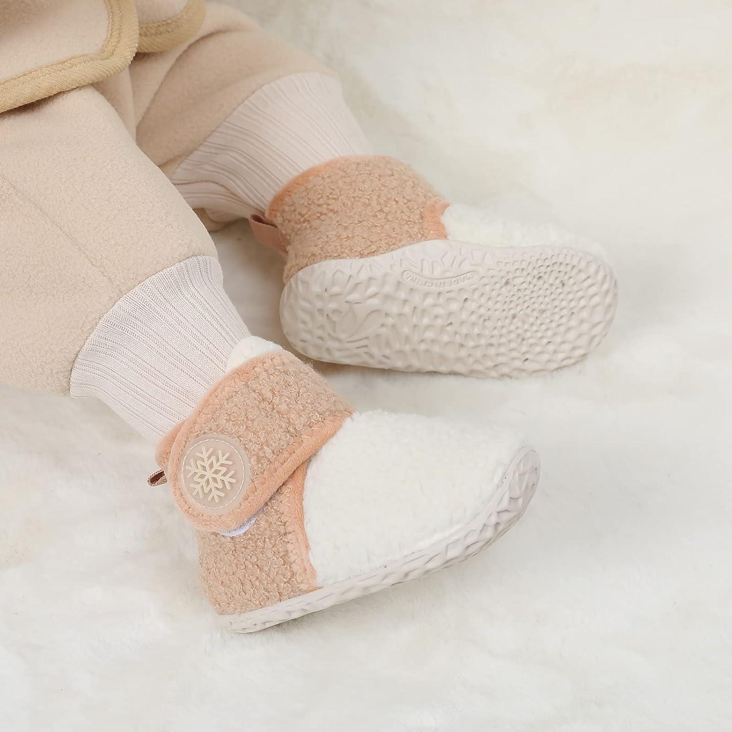 Botines Infantiles FEETCITY Forro Polar Antideslizantes 6-12 Meses