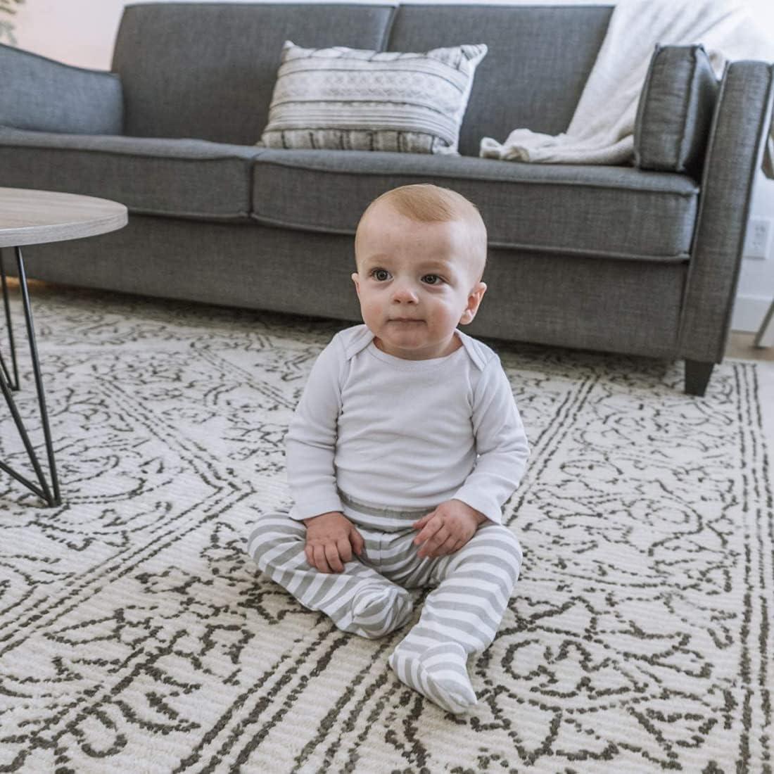 Pantalones de pie de algodón Spasilk para bebés varones - 3 unidades