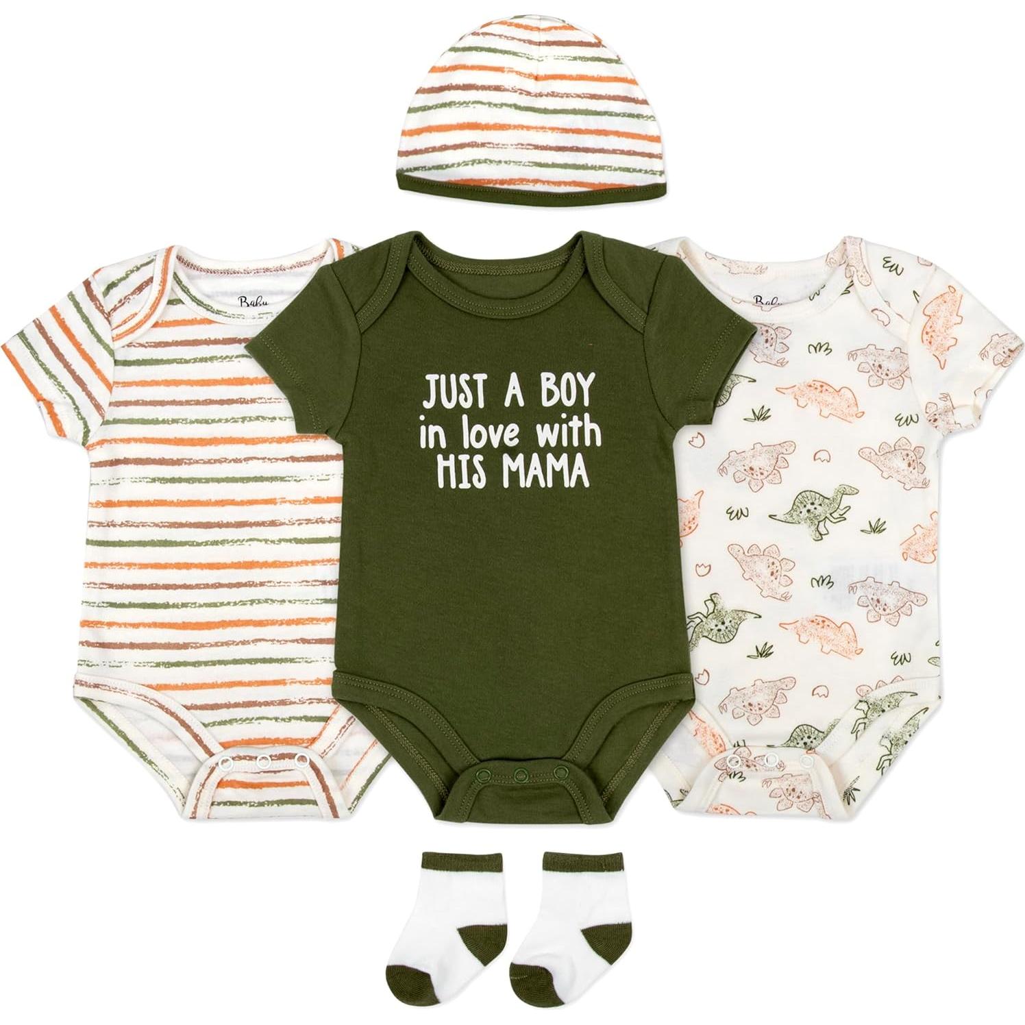 Conjunto de 5 Piezas Body para Bebé Esenciales para Niños