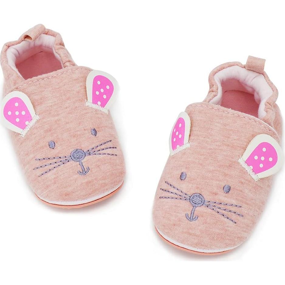Zapatillas Infantiles COSANKIM para Bebés 6-9 Meses Gato Rosa
