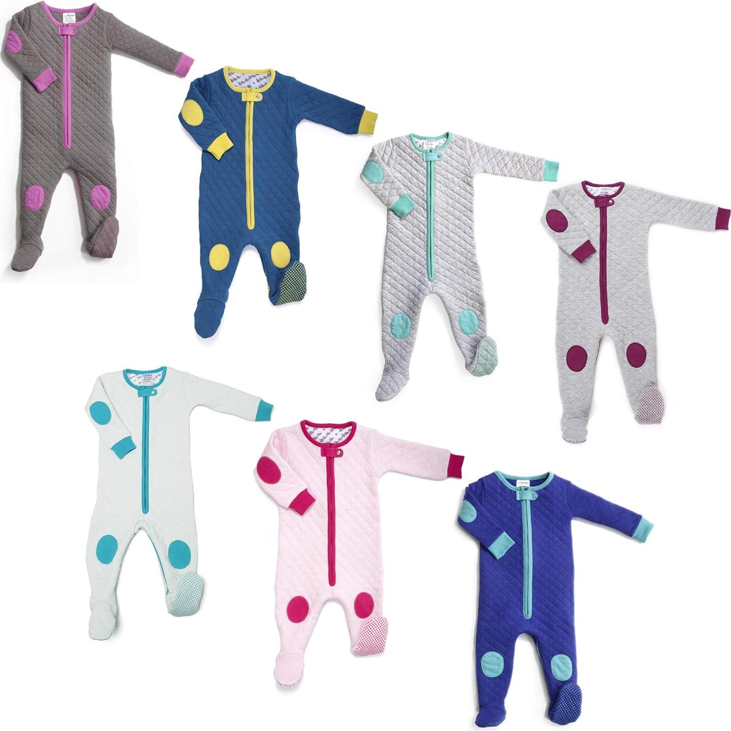 Pijama Acolchado de Algodón Baby Deedee Gris Melange 3-6 Meses