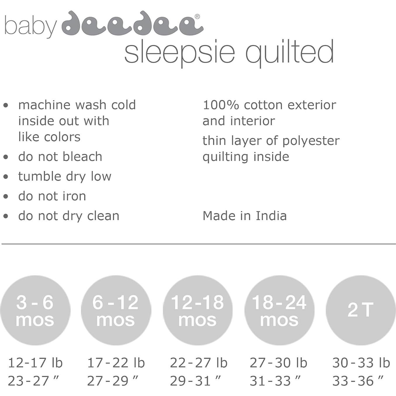 Pijama Acolchado de Algodón Baby Deedee Gris Melange 3-6 Meses