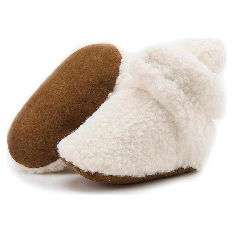 Botines Antideslizantes de Forro Polar para Bebés 0-6 Meses