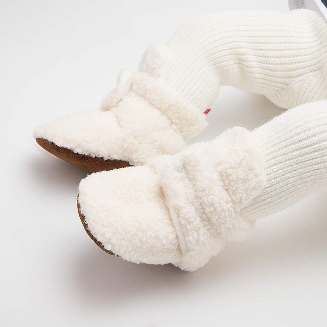 Botines Antideslizantes de Forro Polar para Bebés 0-6 Meses