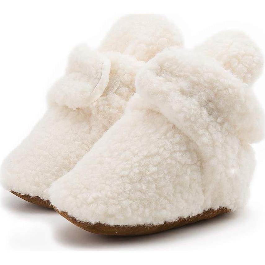Botines Antideslizantes de Forro Polar para Bebés 0-6 Meses