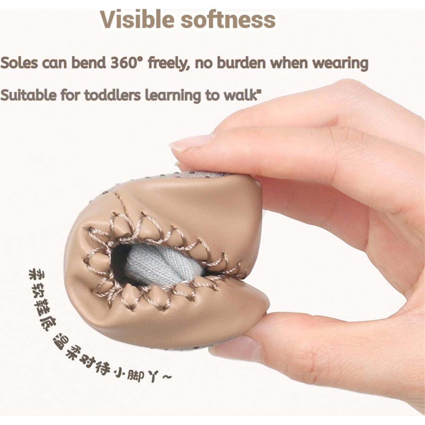 Calcetines Zapatitos Antideslizantes Bebé 2 Pares Verde 12 Meses