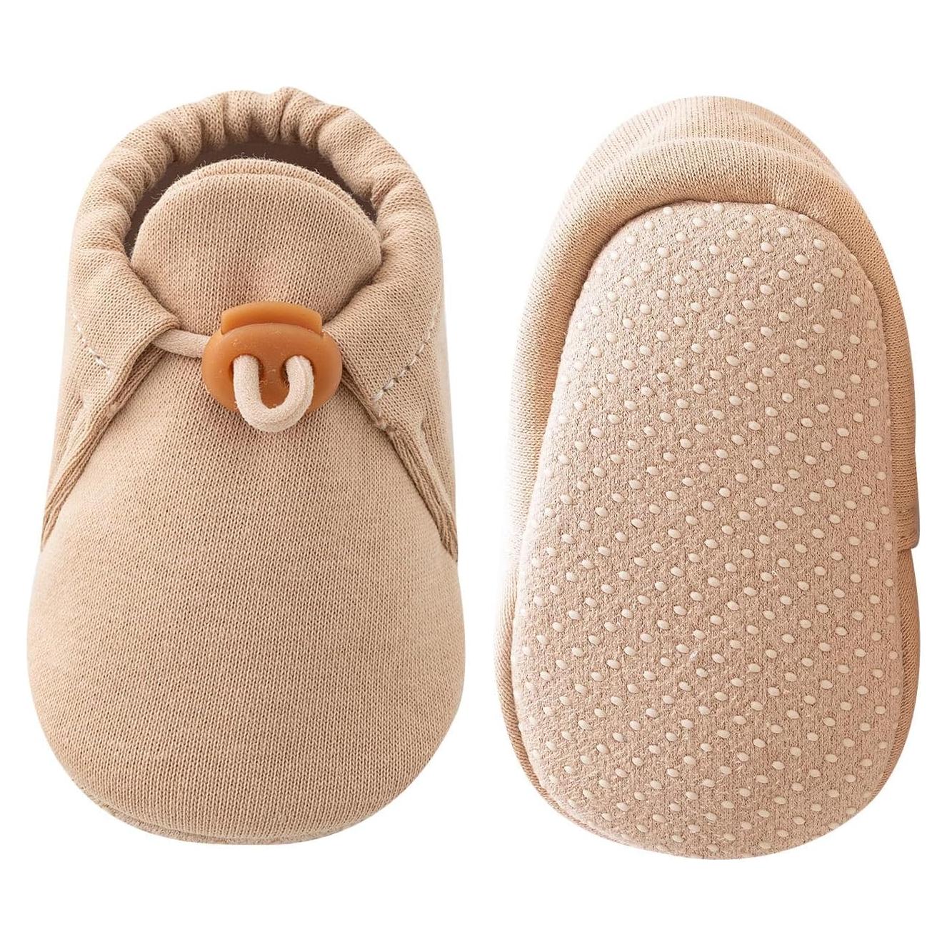 Botines de Algodón KARUNEL para Bebés 0-3 Meses Caqui