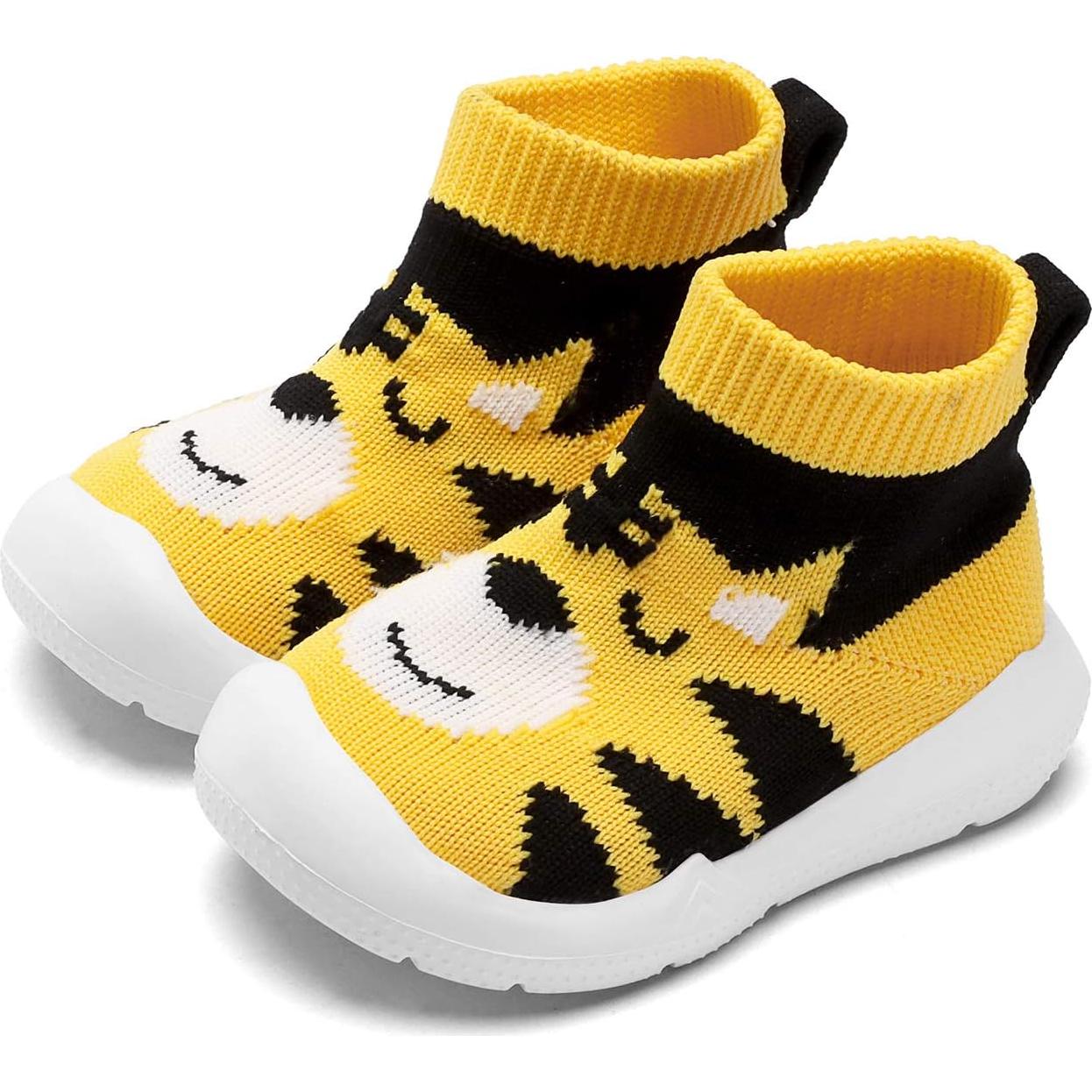Zapatos para Bebés Engtoy Antideslizantes 15-18 Meses Tigre Amarillo