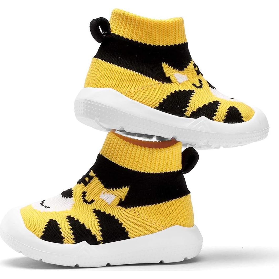 Zapatos para Bebés Engtoy Antideslizantes 15-18 Meses Tigre Amarillo