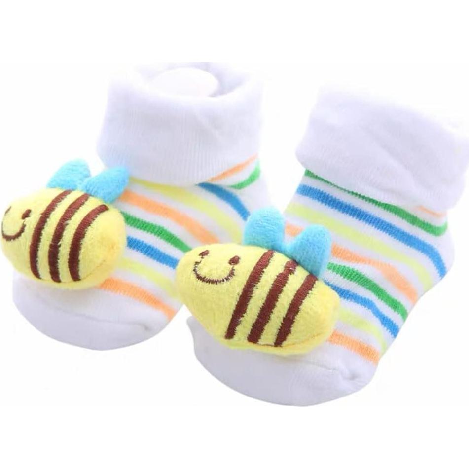 6 Pares de Calcetines Antideslizantes 3D para Bebés FedMois
