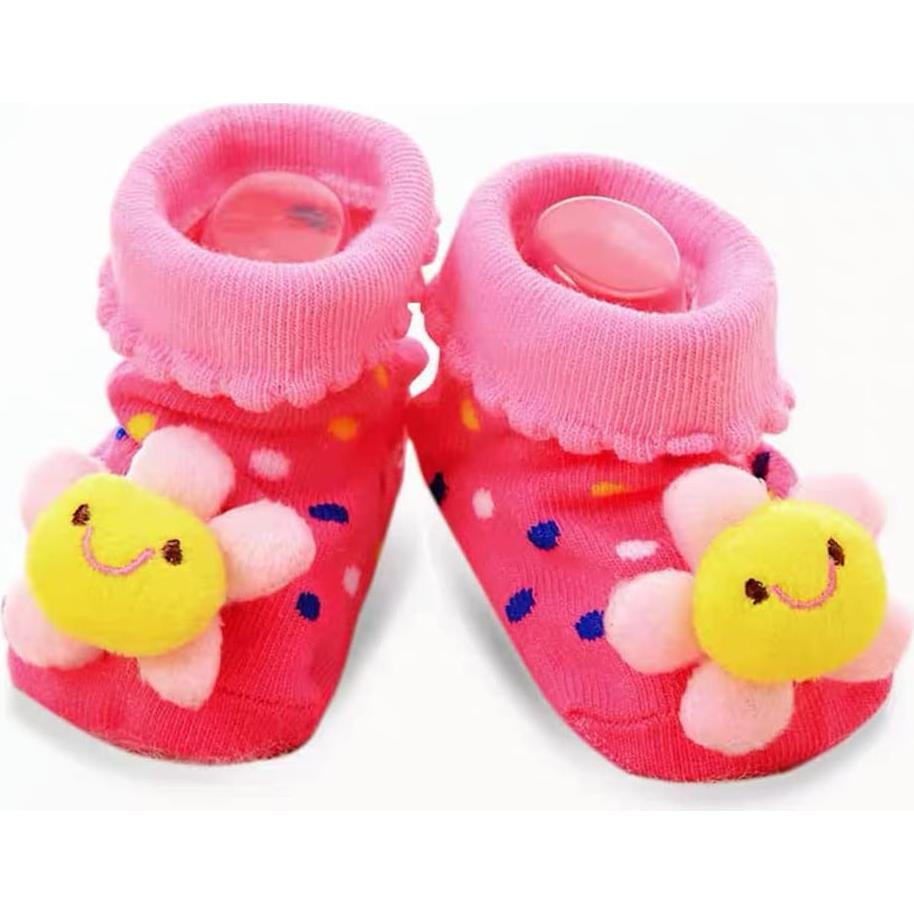 6 Pares de Calcetines Antideslizantes 3D para Bebés FedMois