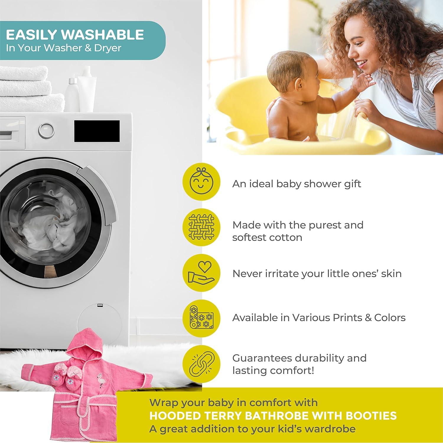 Bata de baño con capucha Spasilk para bebés 0-9 meses