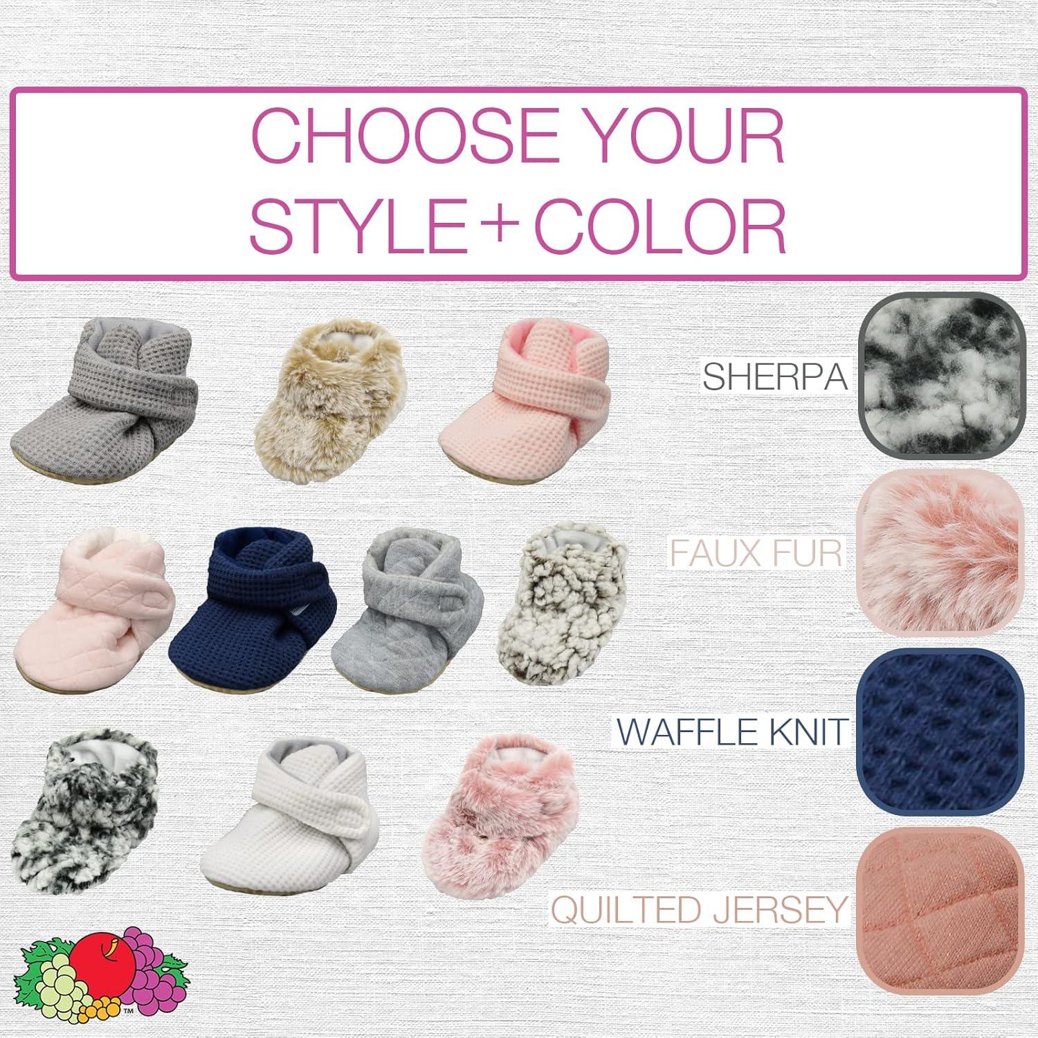 Pantuflas Antideslizantes Fruit of the Loom para Bebés 6-12 Meses