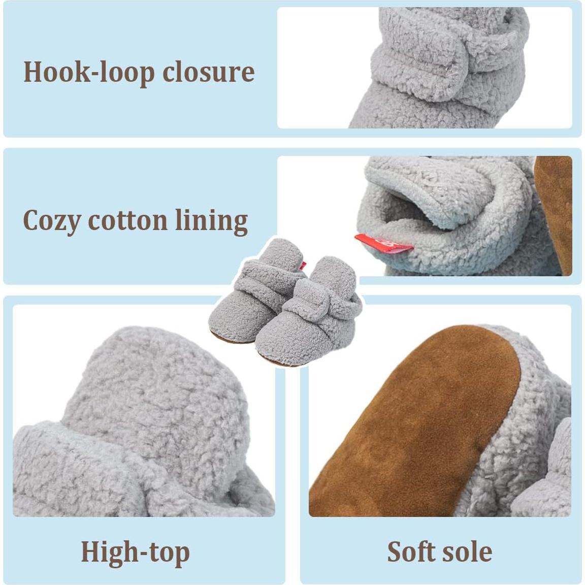 Botas de Algodón para Bebés Ohsofy 12-18 Meses Antideslizantes