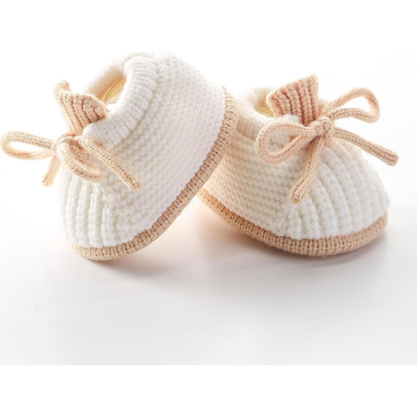 Botines para Bebés Loyfoky A2027 Suaves 0-3 Meses Blanco