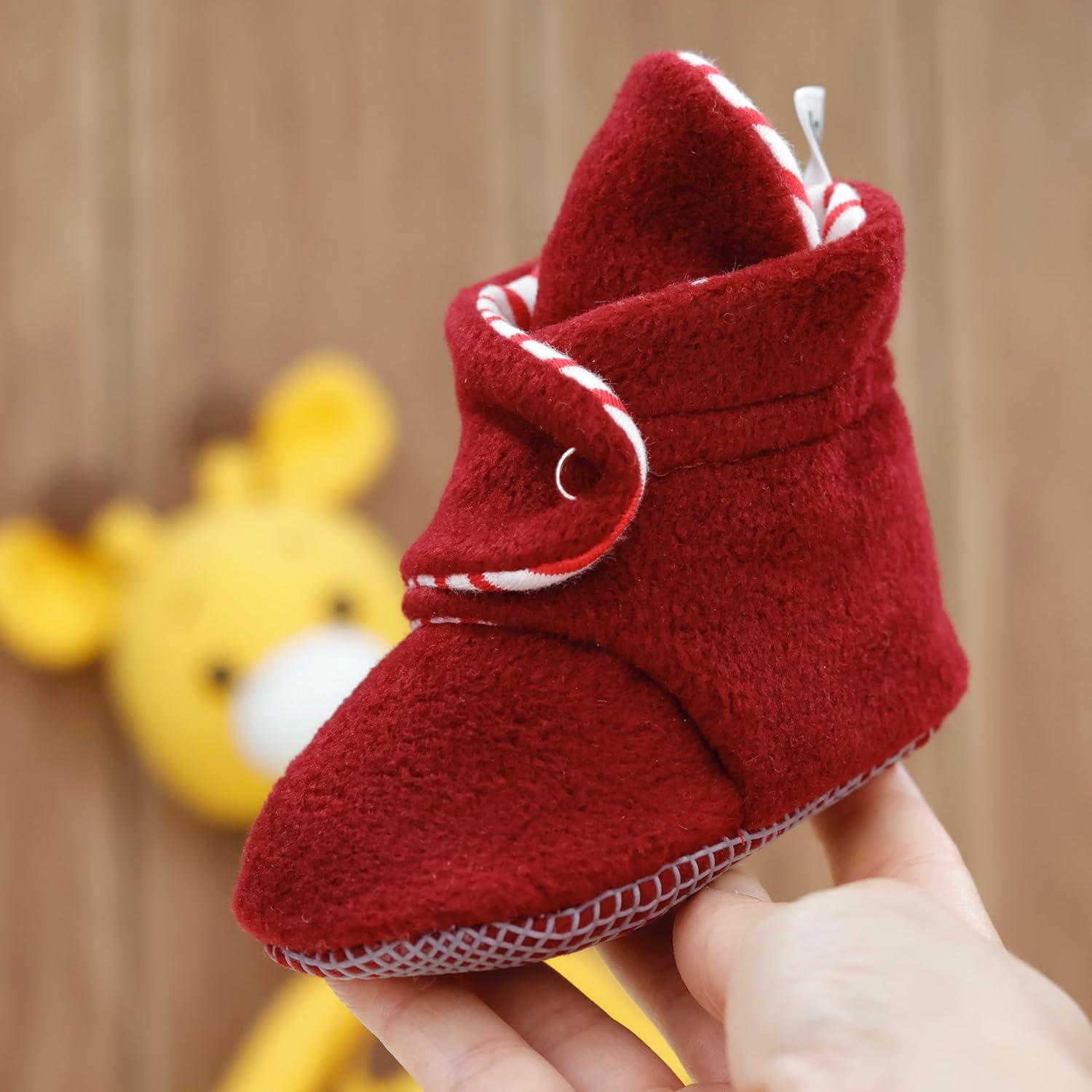 Botines de Forro Polar Ella Bonna para Bebés 6-12 Meses Burdeos