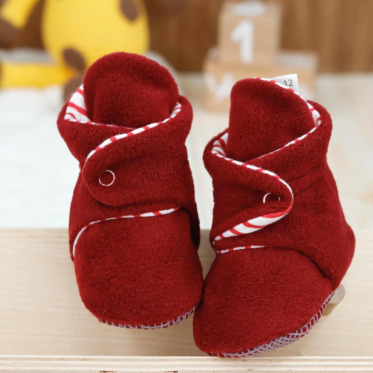 Botines de Forro Polar Ella Bonna para Bebés 6-12 Meses Burdeos